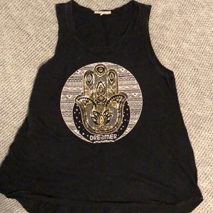 Black Hamsa Tank